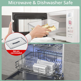 Anysig microwave- and dishwasher-safe bins for simple cleanup