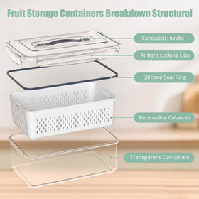Anysig rectangular fridge organizers maximize shelf space