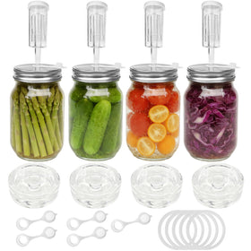 ANZHIRUOSU fermentation kit wide-mouth lids focused on easy jar use and airtight sealing