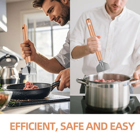 ANZIUS easy-cleanup non-stick surface simplifies rinsing after use.