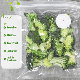 ANZKTOS leakproof odor-lock bags protect foods during freezing and marinating.