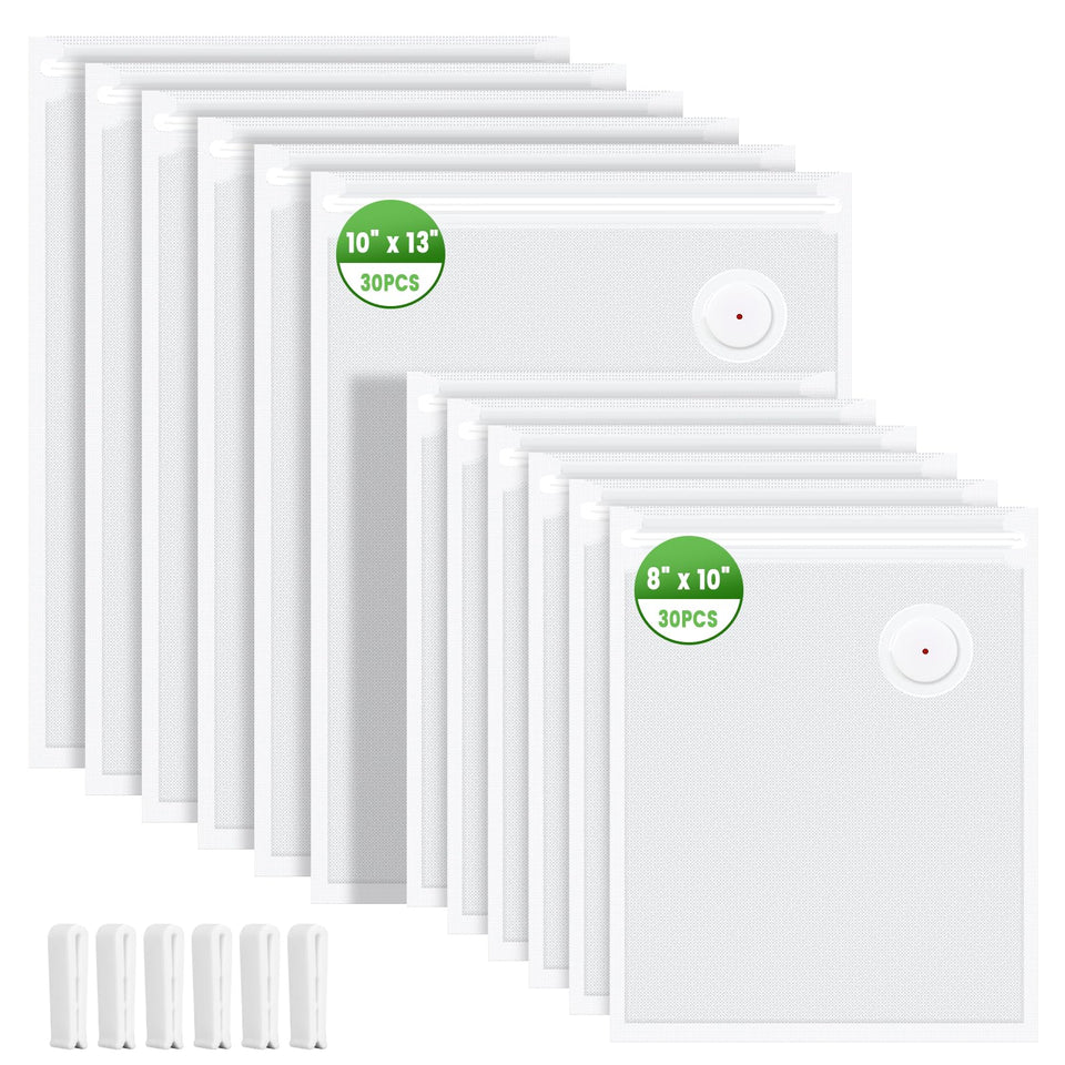 ANZKTOS vacuum sealer bags 8x10 ready for meal prep and freezer storage.