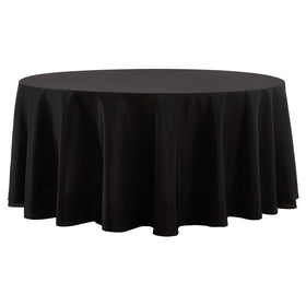 Aocoz round tablecloth on a dining table, enhancing ambiance for family meals