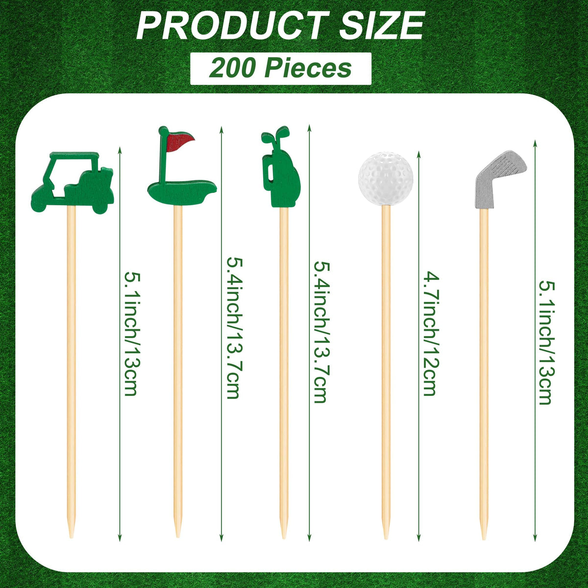 Aodaer golf-bag picks showcase style while securing finger foods at parties.