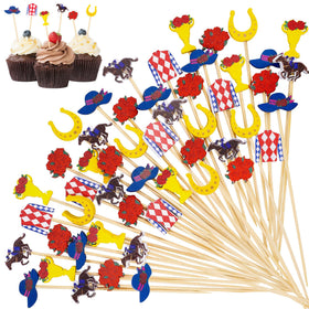 Aodaer horseshoe design pick enhances Derby desserts with classic flair