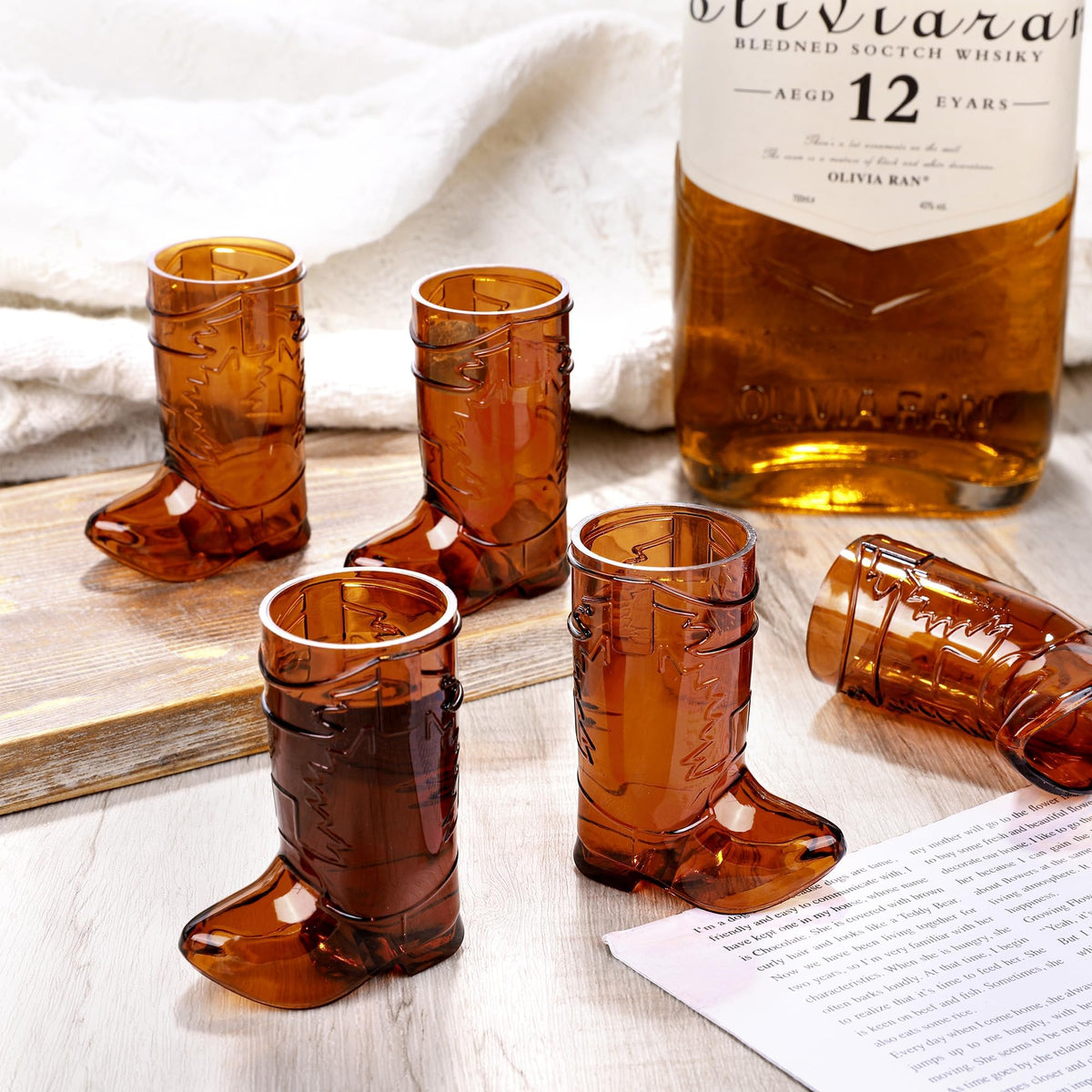 Aodaer versatile shot glasses suitable for shots, beer, juice, and cocktails at gatherings.