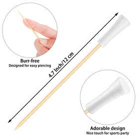 Aodaer wooden bamboo picks provide durable, eco friendly food decor