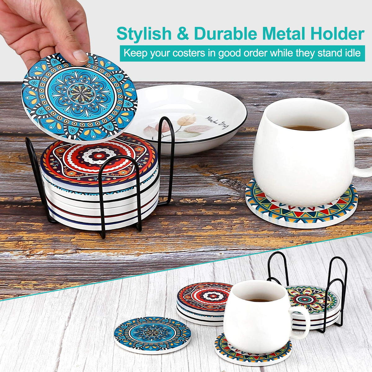 AODINI mandala coaster pattern 8 makes a thoughtful housewarming gift