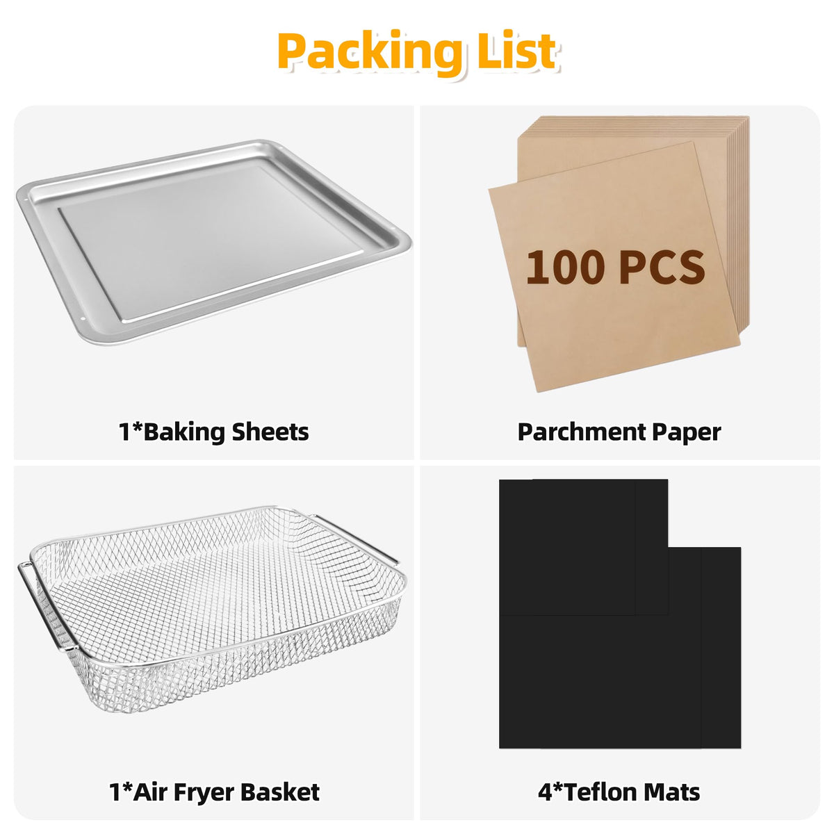 AODPWEN grease-catching tray protects pan and reduces cleanup time.