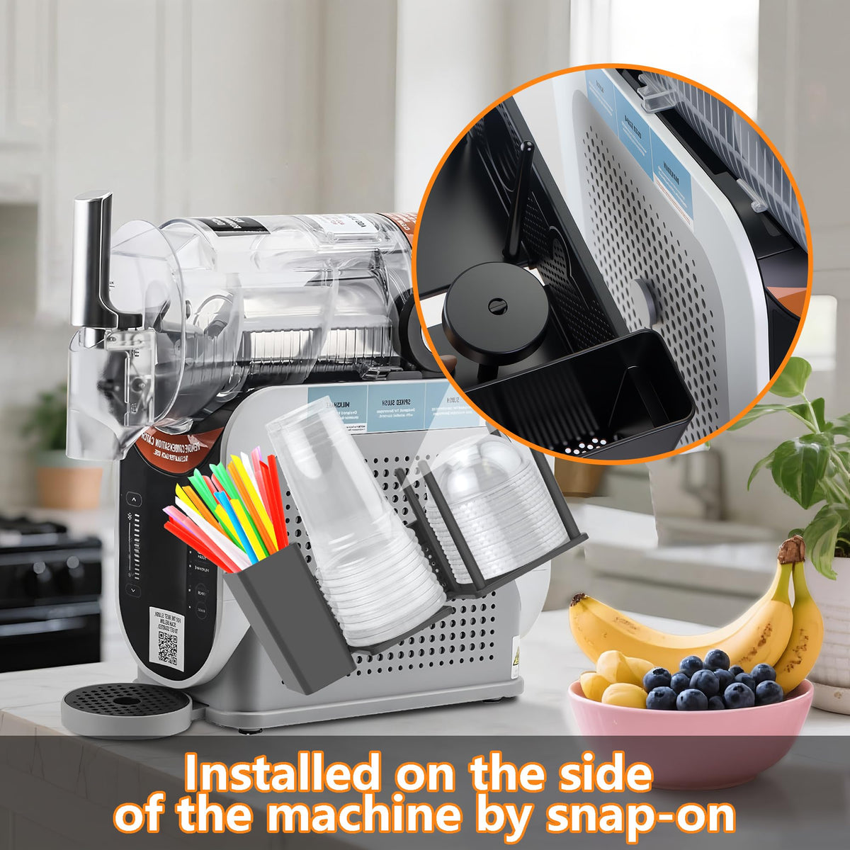 AODPWEN cup organizer with clips and screws is easy to assemble