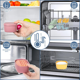 AOEDEO microwave-safe silicone snack containers for quick reheats