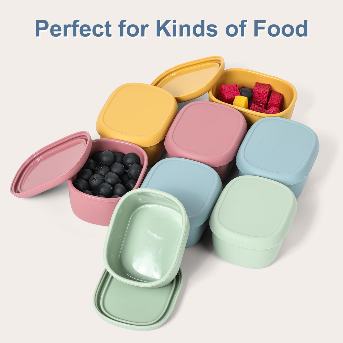 AOEDEO versatile snack containers for nuts, fruit and condiments