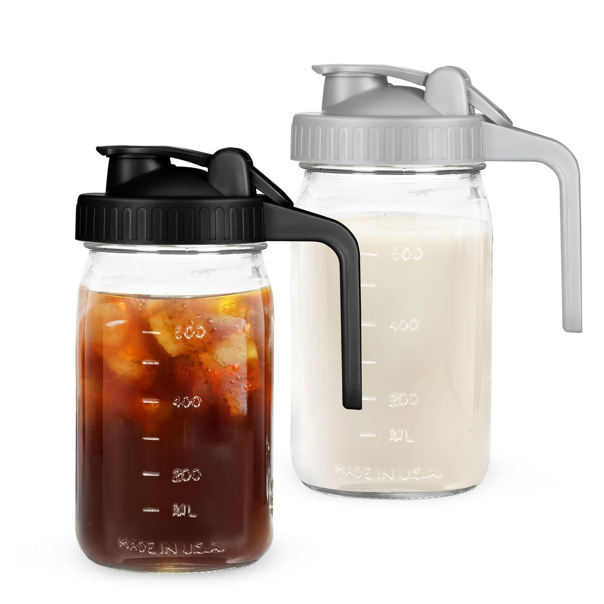 AoeJarry 32oz breast milk pitcher with pour spout for mess-free pouring