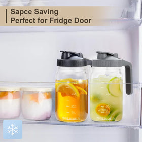 AoeJarry handle-equipped mason jar enables one-handed use