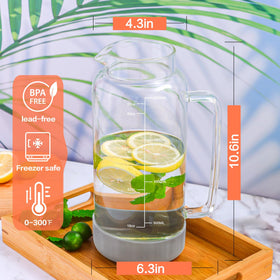 Aofmee borosilicate glass withstands temperatures for hot or cold drinks.