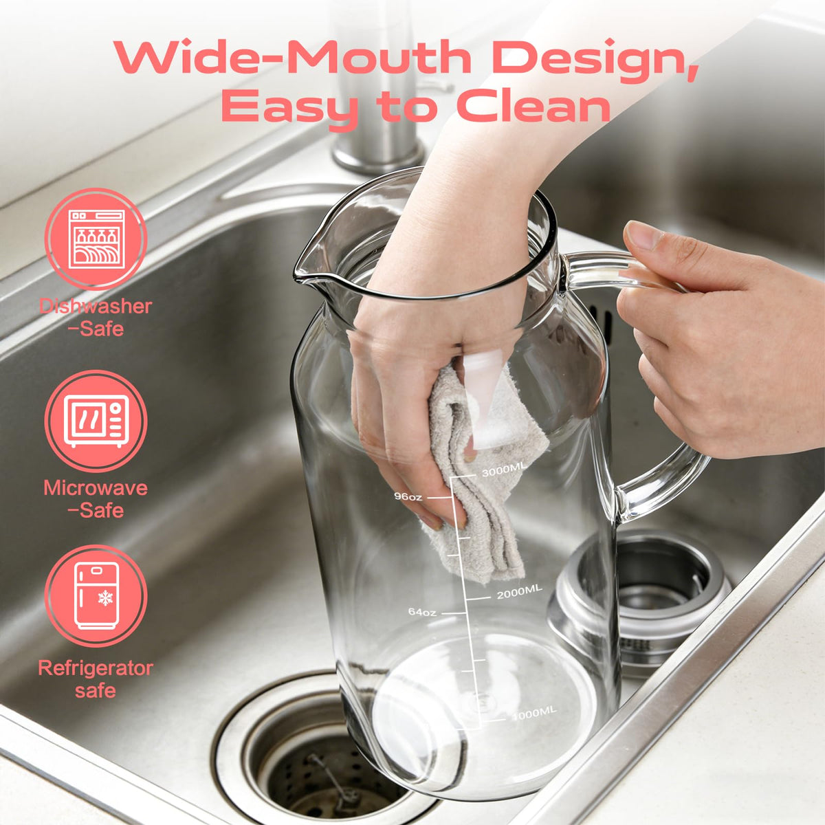 Aofmee drip-free spout for clean, mess-free servings