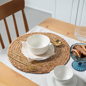 Aofmee easy-clean placemats wipe clean for busy homes.