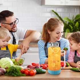 Aofmee ergonomic handle offers secure grip during pouring.