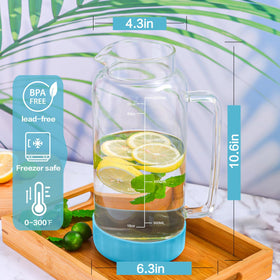 Aofmee borosilicate glass withstands temperature extremes and stays clear.