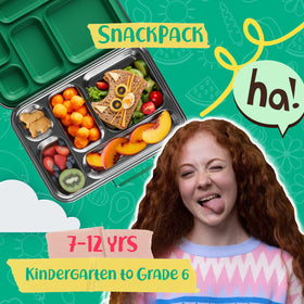 AOHEA bento box kids green five-compartments for organized meals