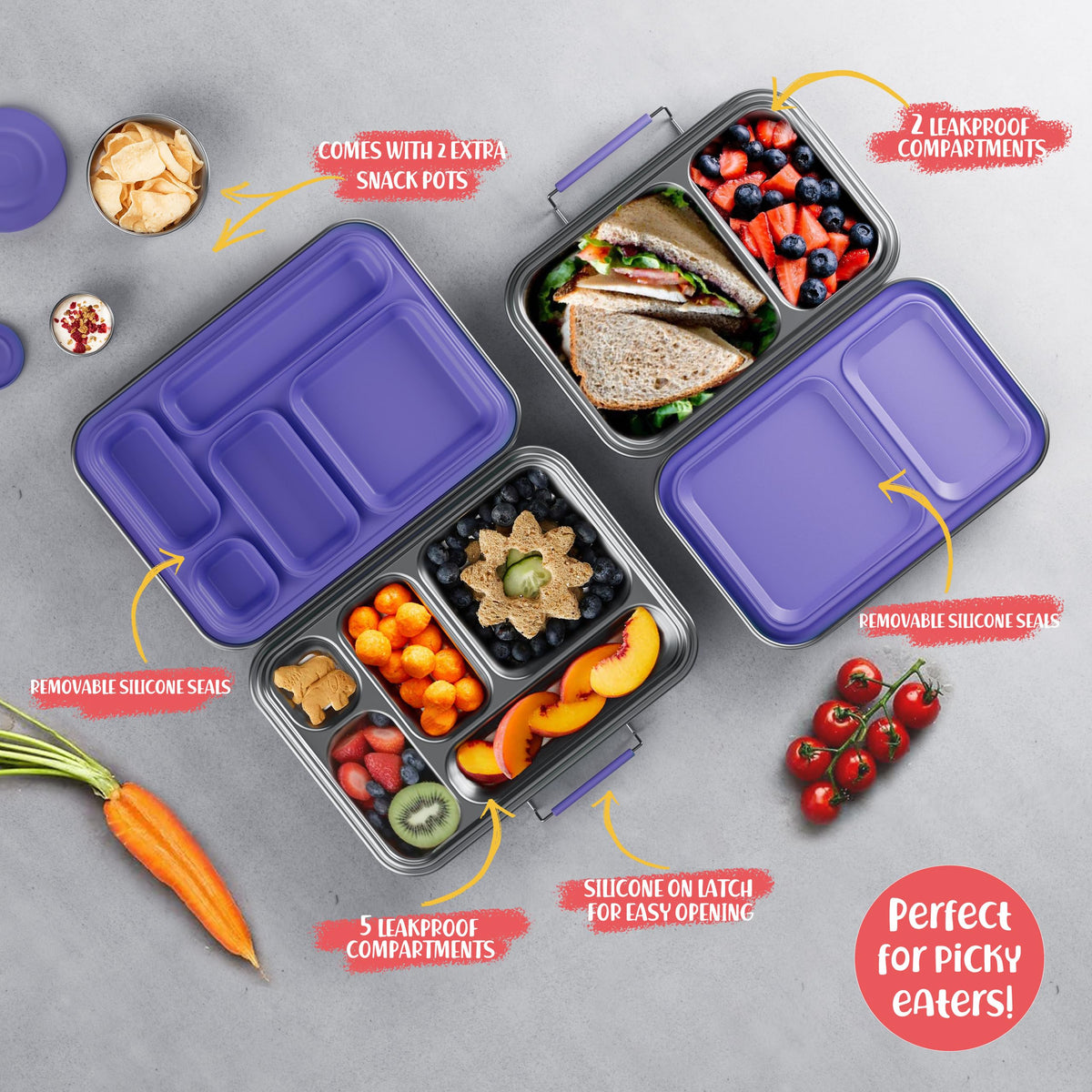 AOHEA dishwasher-safe bento makes cleanup quick after school