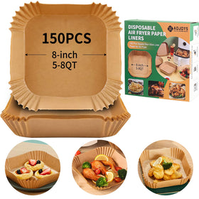 AOJOYS air fryer liners boxed 150pcs for mess-free cooking.