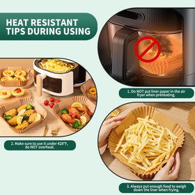 AOJOYS non-stick parchment liner with oil-proof coating.