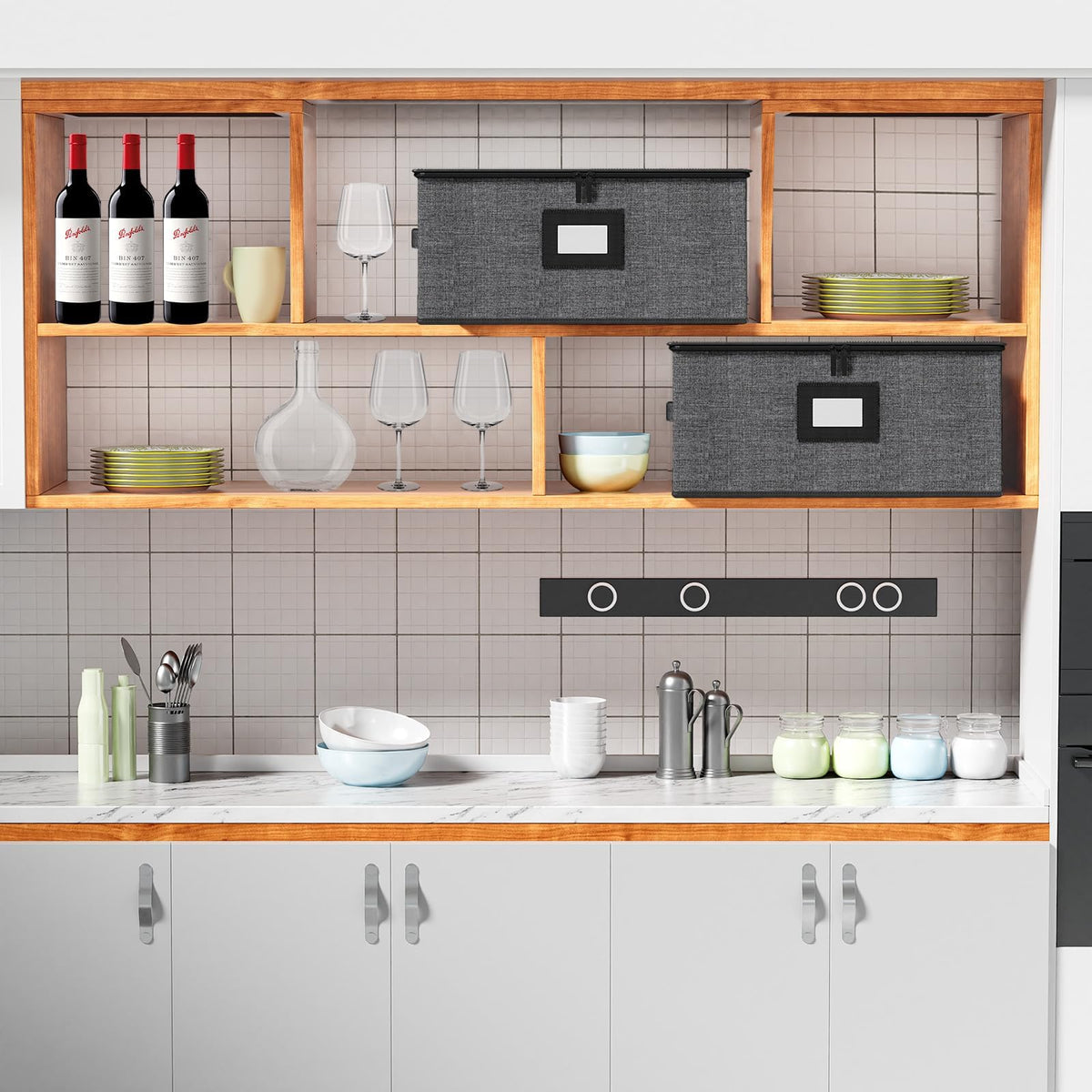 Aokeyee easy-carry handles with dual-zip opening simplify transport and access.