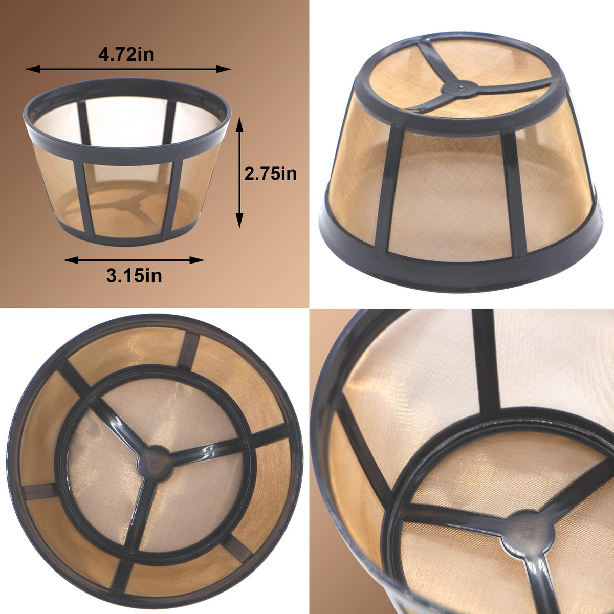 Aolleteau reusable filter reduces waste and cost.