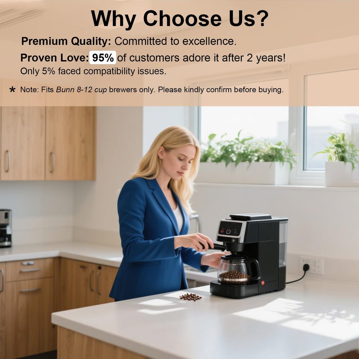 Aolleteau long-lasting filter rated 1–5 years with proper care.