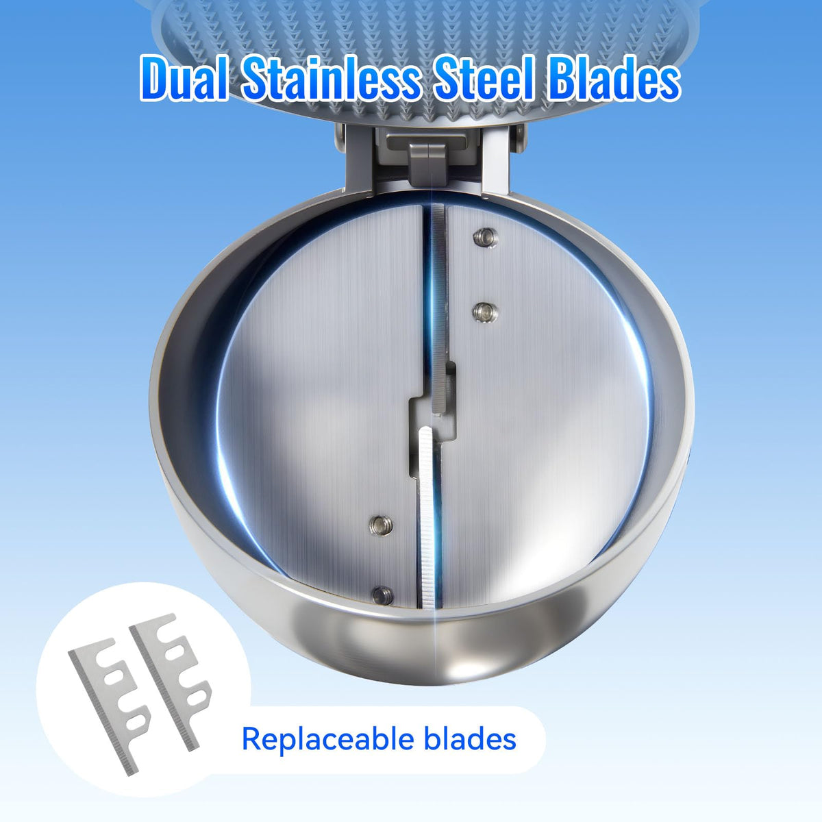 AOLTCUZ built-in safety limit switch keeps blades from contact when opening lid.