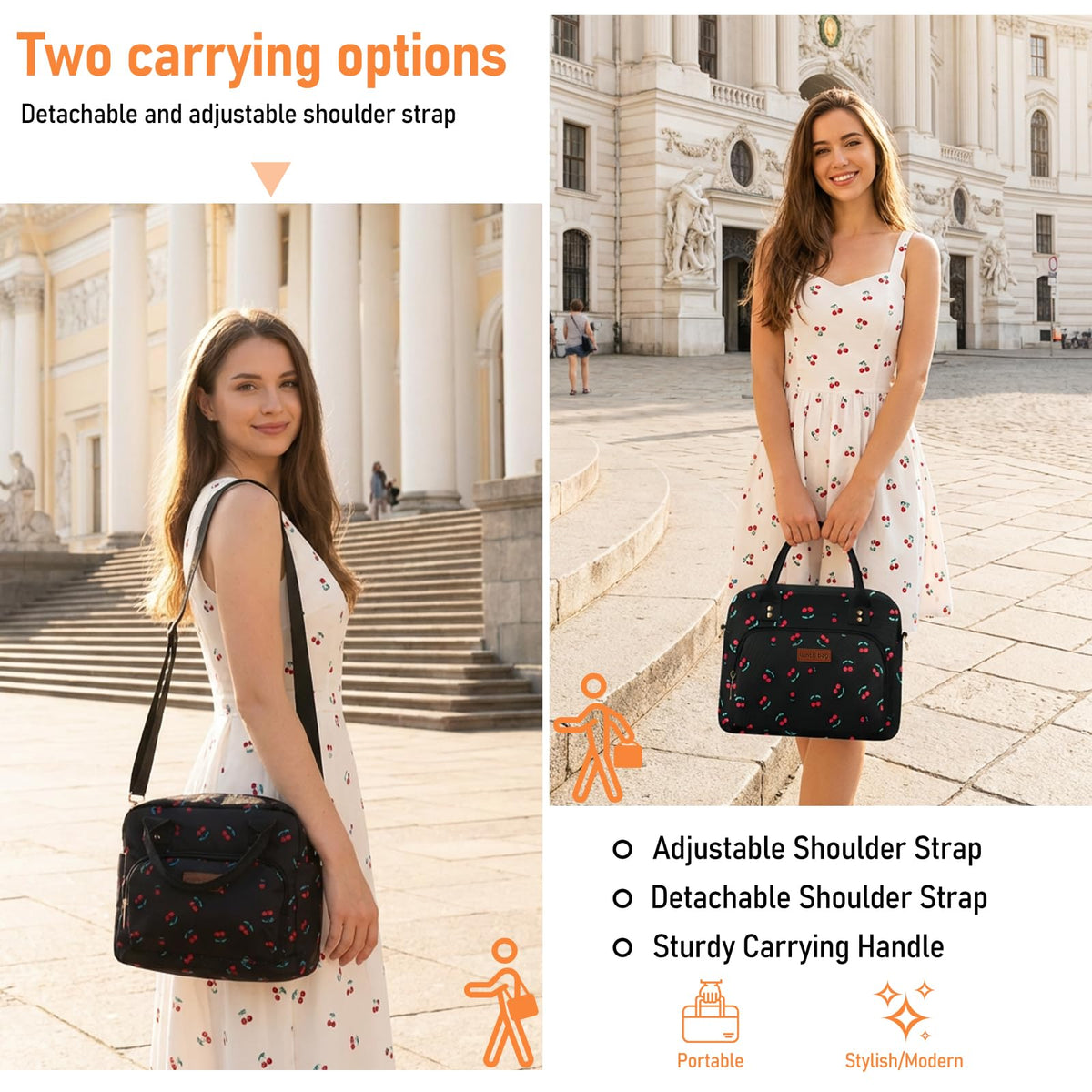 Aomeskoitoy front and back pockets secure small items for easy access.