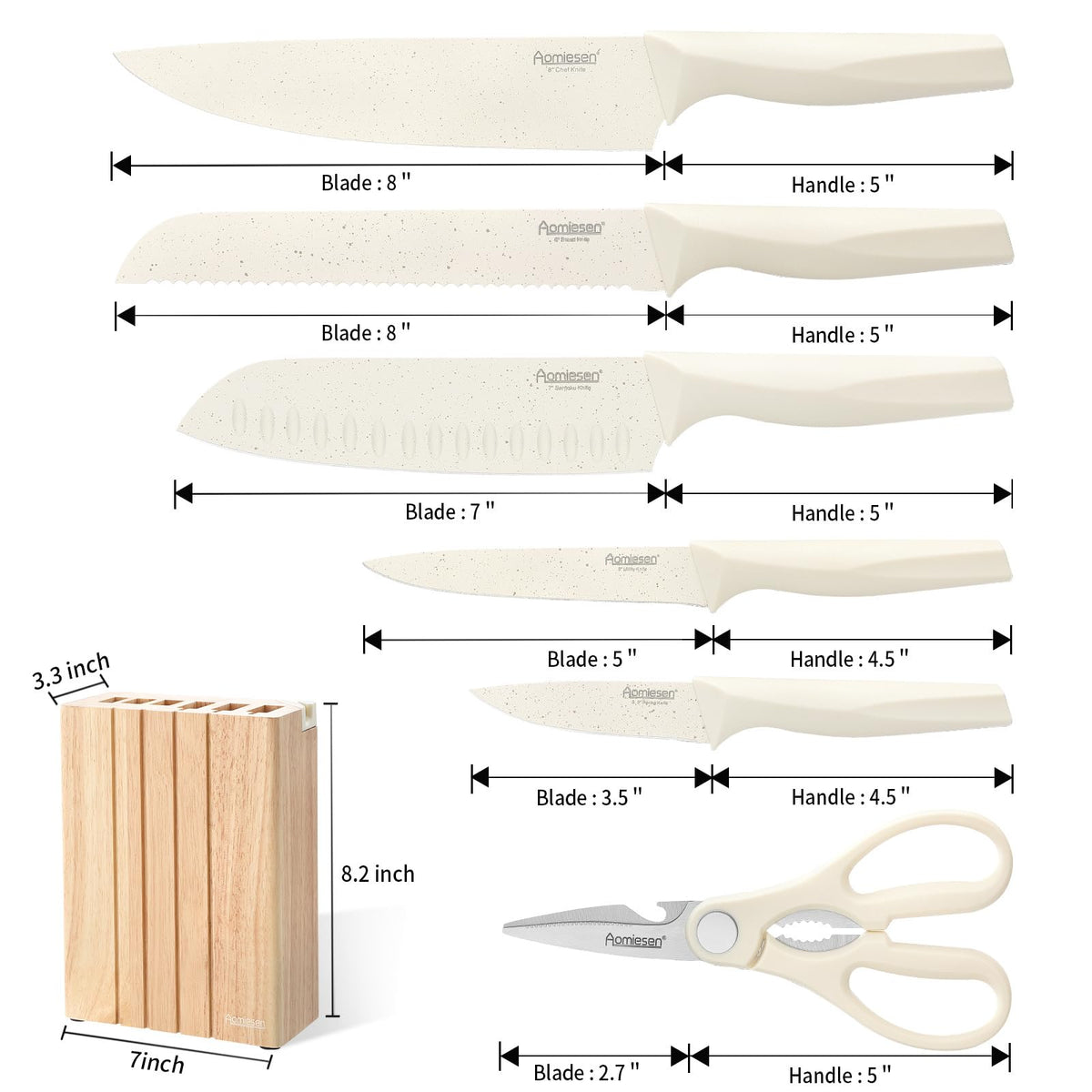 Aomiesen 8-inch bread knife delivers clean cuts for crusty loaves