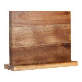 Aomiesen knife block with acacia wood base for secure knife storage.