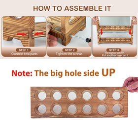 AOOHOOA compact egg rack, ideal for small kitchens.