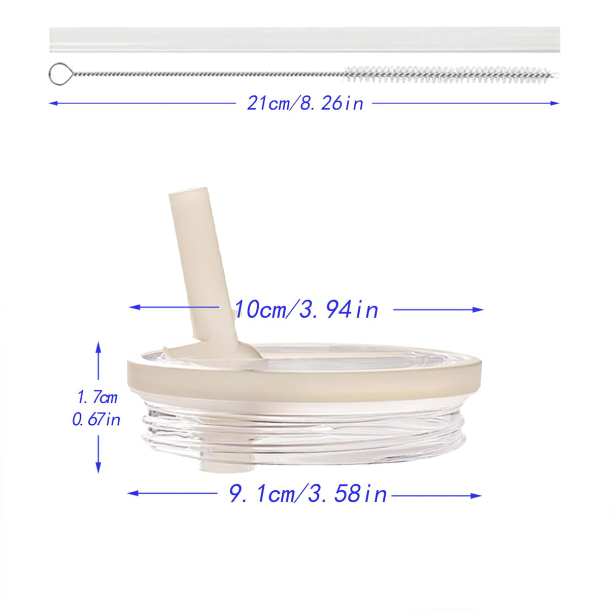 Aooiiysd 40 oz accessories set purple, includes lids and straws