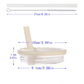 Aooiiysd 40 oz accessories set purple, includes lids and straws