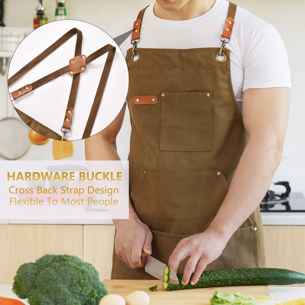 Aoomzoon cross-back strap reduces neck tension for comfortable wear