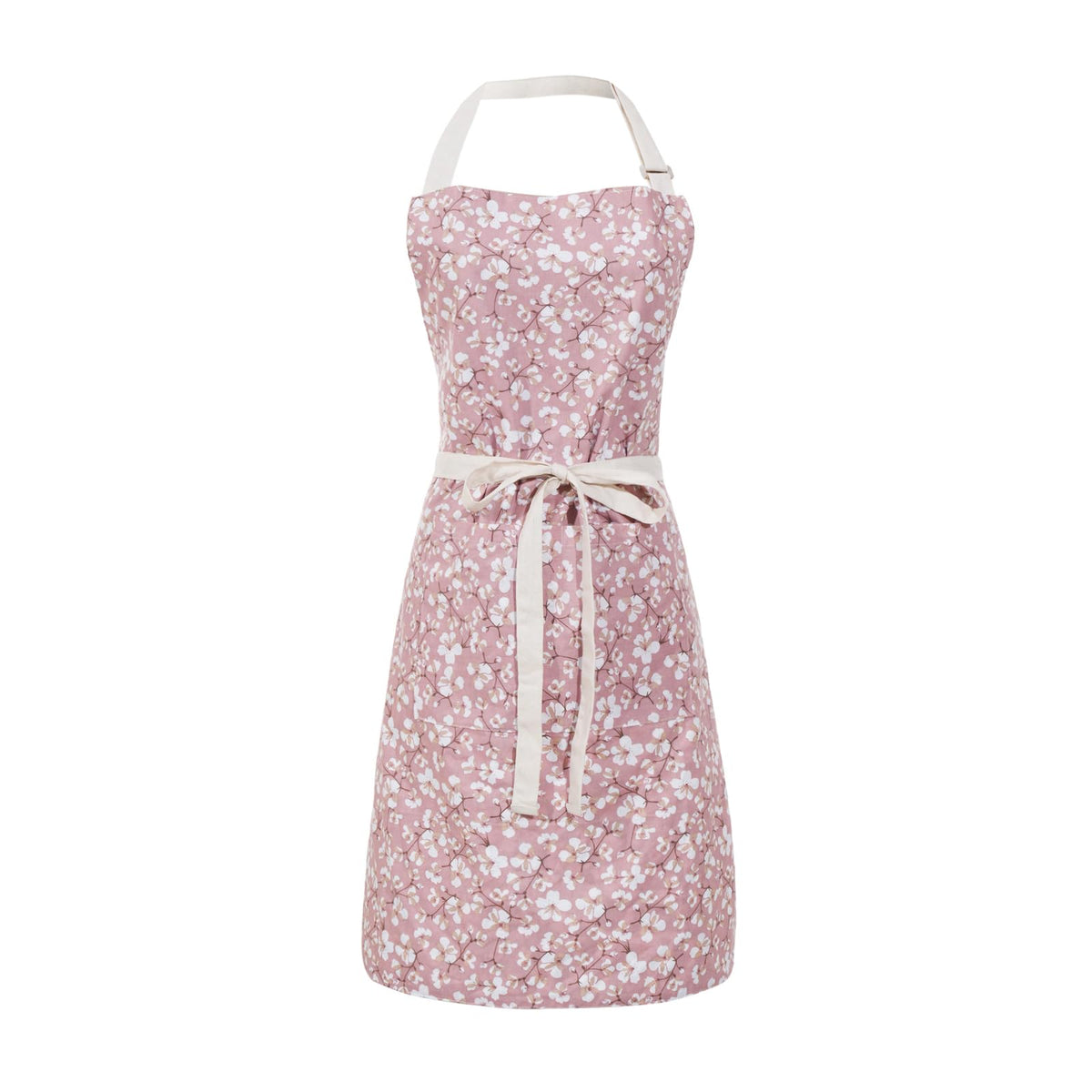 Aoomzoon double-sided apron with two pockets provides versatile cooking protection and easy tool access.
