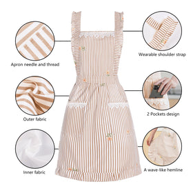 Aoomzoon machine-washable apron is easy to care for