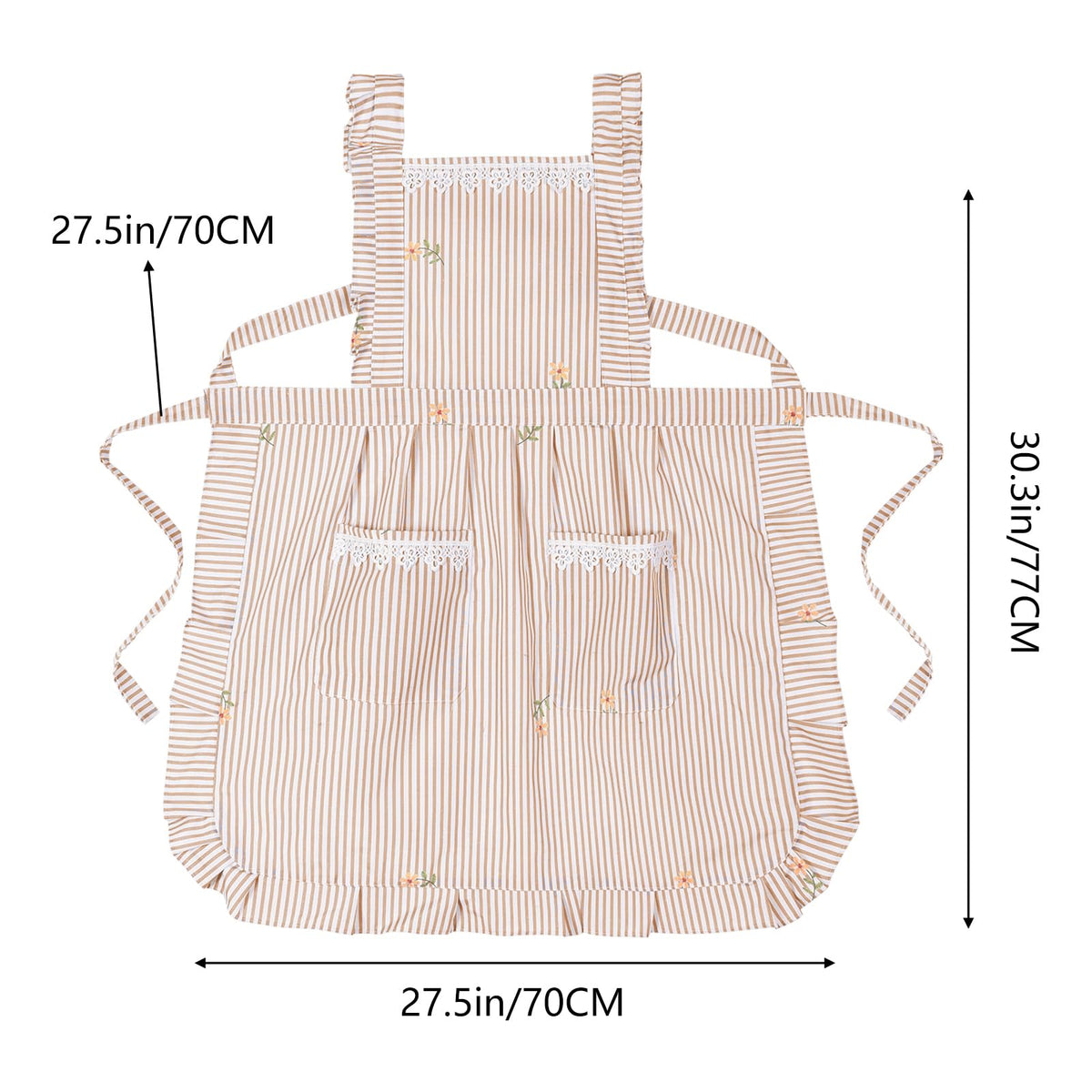 Aoomzoon full-front coverage protects clothing from spills and splashes