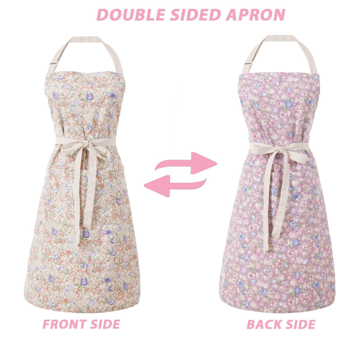 Aoomzoon kitchen apron offers durable, stain-resistant fabric for busy cooking