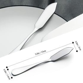 AOOSY cheese knife sleek blade with high polish, perfect for slicing soft cheeses.