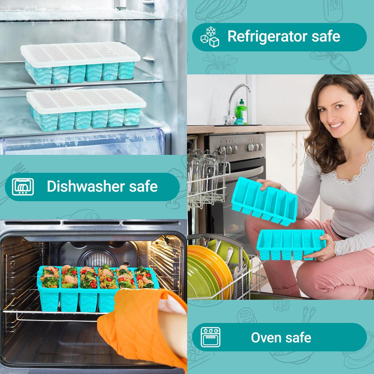 Aopigavi 12 half-cup portions support precise meal prep.