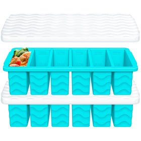Aopigavi half-cup freezer mold with lid for easy portioned meals.