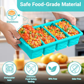 Aopigavi leak-proof silicone lid keeps flavors and odors contained.