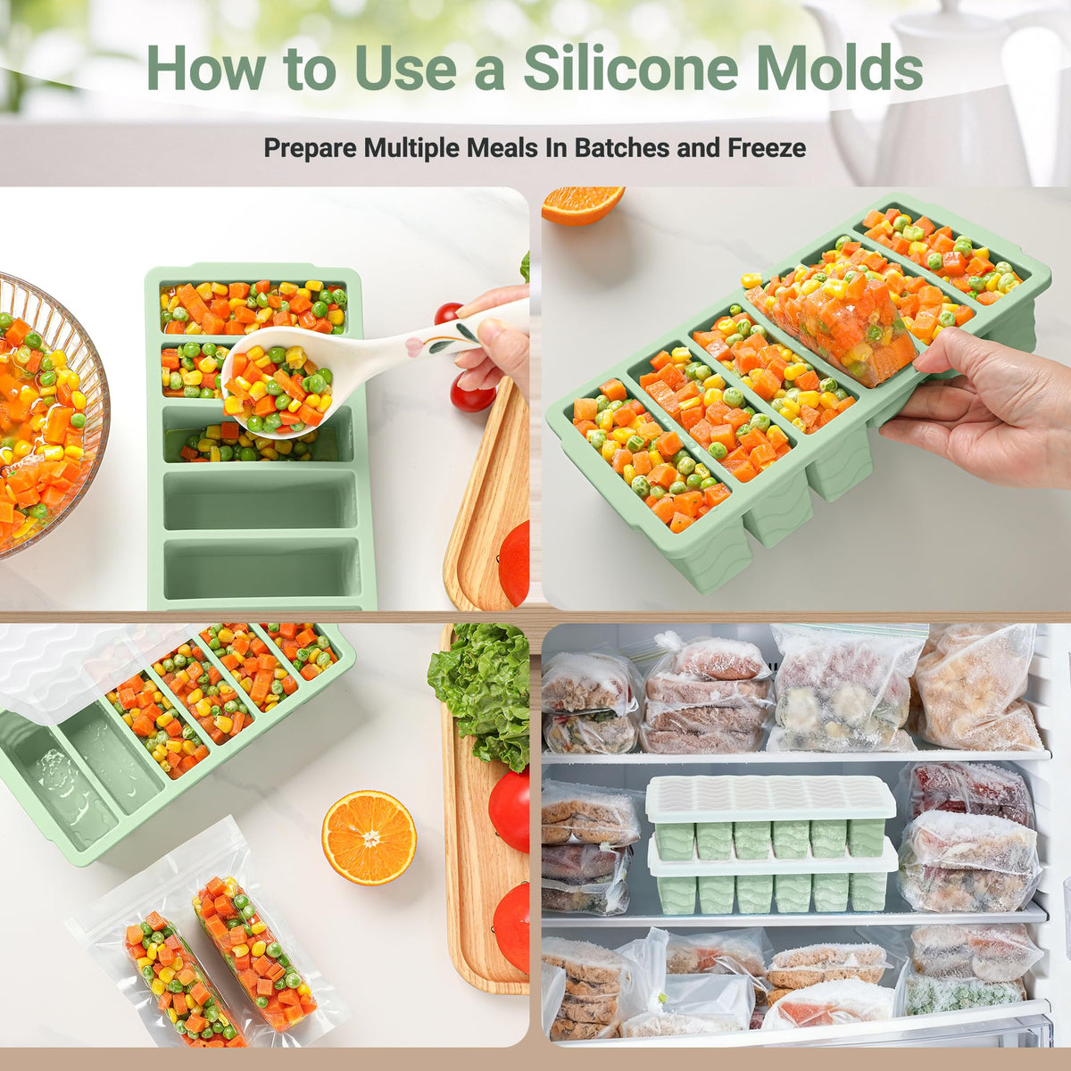 Aopigavi oven and dishwasher safe freezer trays withstand -40°F to 428°F.
