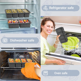 Aopigavi dishwasher-safe freezer trays for easy cleaning and reuse.