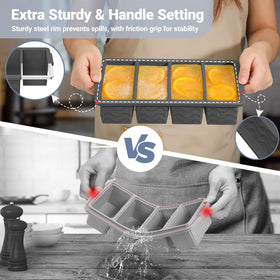Aopigavi leak-proof silicone lid seals compartments to prevent flavor transfer.
