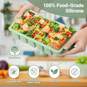 Aopigavi stackable freezer trays save space while keeping portions ready.